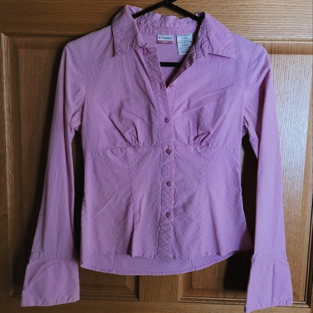 Pink No Boundaries Stretch Long Sleeve Top